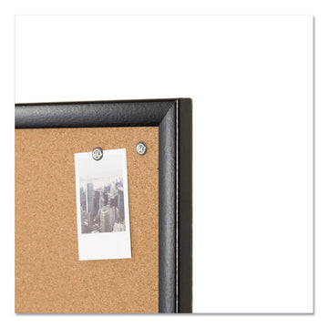 U Brands Cork Bulletin Board, 48 X 36, Natural Surface, Black Frame freeshipping - TVN Wholesale
